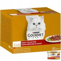 Katės maistas Gourmet Gold, padaže, įvairių skonių, 24 x 85g