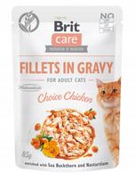 Šlapias kačių maistas Brit Care Cat Fillets In Gravy Chicken 85g