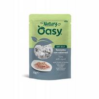 Papildomas kačių maistas OASY NATURY Tuna with squid in jelly 70g