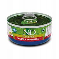 Katės ėdalas su vištiena ir granatais Farmina ND PRIME 70g