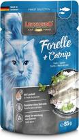 Šlapias kačių maistas Leonardo Trout and catnip 85g