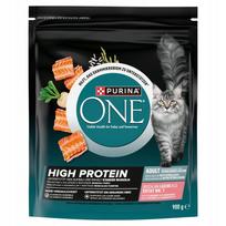 Sausas katės maistas PURINA ONE High Protein su lašiša, 900 g