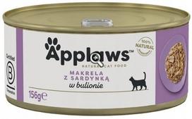 Šlapias kačių ėdalas Applaws mackerel with sardine 156 g