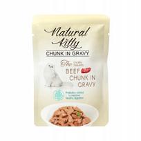 Katėms skirtas maistas Natural Kitty, vištiena, tunas su jautiena padaže, 85 g