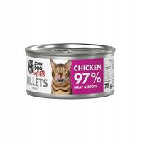 Kačių maistas JOHN DOG vištienos filė 70g