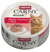 Šlapus kačių maistas Animonda Carny Ocean 80g, tunas ir jautiena