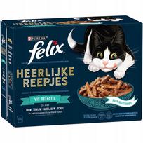 Šlapias pašaras katėms Felix Tasty Shreds Rural Grilled Fish padaže 12x80g