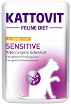 Šlapias pašaras katėms KATTOVIT Sensitive Chicken & Turkey 85g