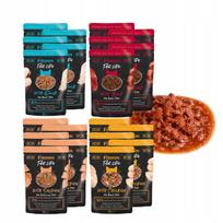 Šlapias sterilizuotų kačių maistas Fitmin Fillet, įvairių skonių, 20 x 85 g