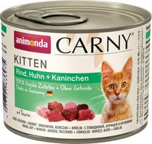 Kačių ėdalas ANIMONDA Carny KITTEN su vištiena ir triušiena 200g