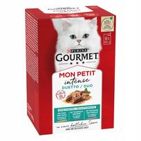 Šlapias kačių maistas Gourmet Mon Petit be cukraus, skonių rinkinys, 6x50 g
