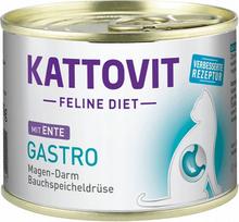 Katėms skirtas Kattovit Gastro konservas su antiena, 185 g