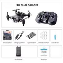 2025 m. Naujas Mini V30 Drone 4K Profesionalus HD kliūčių išvengimo aerofotografija su dviem fotoaparatais be šepetėlių, keturių rotorių, dovanų žaislinis orlaivis vaikams Dual cameras 1 battery juoda