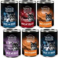 Šlapių kačių ėdalas Wild Freedom Adult, 6 x 400 g, įvairių skonių