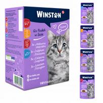 Šlapias kačių ėdalas Winston MIX, 12 x 100 g, 4 skonių rinkinys, 1,2 kg
