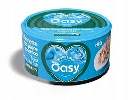 Šlapias kačių maistas Oasy More Love su tunu ir druska, 70 g