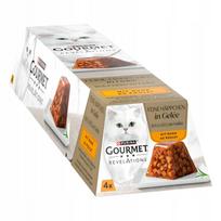 Šlapias kačių ėdalas Gourmet Revelations Fine Cuts Chicken 4 x 57 g