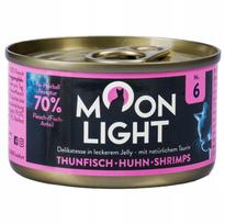 Šlapias maistas katėms Moonlight Dinner Tuna, Chicken and Shrimp in Jelly, 80g