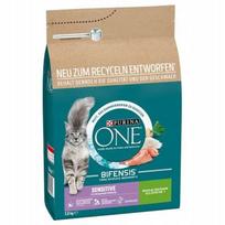 Sausas kačių maistas PURINA ONE Sensitive, su kalakutiena, 2,8 kg