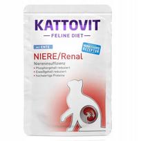 Šlapias kačių maistas Kattovit Niere Renal duck 85g