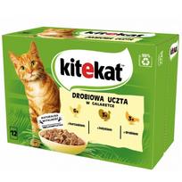 Šlapias kačių ėdalas Kitekat Poultry Feast 12x85g