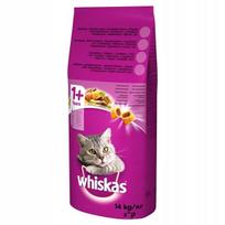 Sausas kačių maistas WHISKAS su jautiena 14 kg
