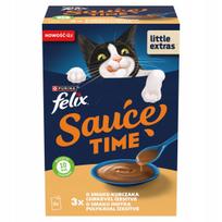 Papildomas pašaras su padažu suaugusioms katėms Felix Sauce Time 6 x 40 g