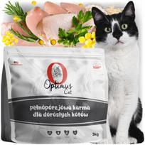 Sausas kačių maistas su lašišų aliejumi, taurinu ir spanguolėmis 3 kg Optimus Cat