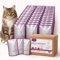 Šlapių kačių ėdalas Cat Pantry, įvairių skonių, 80 x 100 g