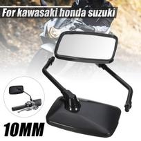 Universalūs 10 mm motociklo galinio vaizdo šoniniai veidrodėliai, skirti „Honda“, „Yamaha“, „Kawasaki“ gatvės sportiniams motociklams „Chopper Cruiser“ CHINA gray