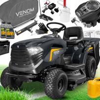 Sodo traktorius STIGA VENOM, 586cc, 98 cm pjovimo plotis, 2 cilindrai, 240 l žolės surinkimo krepšys