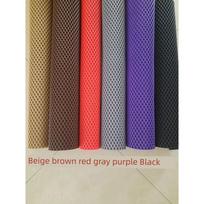 Car Foot Mat PVC Latex Rubber Silicone Waterproof Non-Slip Easy to Clean All Year Round Neutral Cutting Single Piece Soft Mat 60* 35cm (Message Color) red
