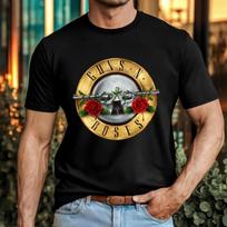 Guns N Roses Tour 2026 T-Shirt 80s Classic Rock Fan Concert Bullet Logo Gift Top S įvairiaspalvis