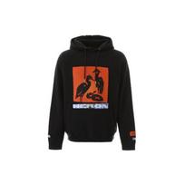 HERON PRESTON Heron Pop Over Hoodie 'Juoda Oranžinė' Vyriškas HMBB001F198080030488 XXS red