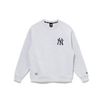 New Era FW22 Solid Color Logo Embroidered Crew Neck Pullover Long Sleeve Sweatshirt Unisex sweatshirt Gray 13338670 XXL gray