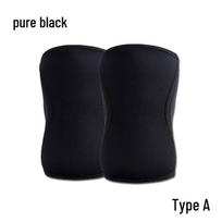 7mm Thick Neoprene Knee Pads for Weightlifting & Squats black