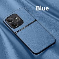 PU Leather Magnetic Case for Realme GT 6 6T Neo6 SE Protective Cover Hard Back Shell Coque Fundas Capa Realme GT 6 mėlyna