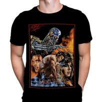 Wild Star Hearts Terminator Debut Man Mens Black T Shirt Sci-Fi Halloween Fashion Rick Melton Movie Poster Tshirt S juoda