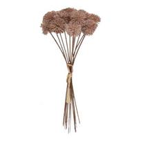 Bundles Faux Pompon Mums Artificial Flower Small Mini Chrysanthemum Ball with Long ruda