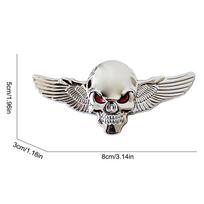 3D Metal Car Sticker Skeleton Decoration Sticker Car Emblem Bumper Decals Metal Auto Emblem Fashionable Car Badges Stickers sidabras