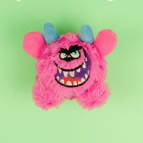 Squeaky Pet Plush Toy Cute Little Monster Stuffed Interactive Dog Toy With a Sound Ball (Green,S) žalia