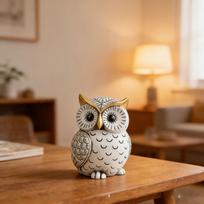 Owl Modeling Resin Ornaments Are Suitable for Art Home Bedroom Windowsill Balcony Decoration Gifts