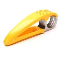 Virtuvės reikmenys Bananų pjaustyklė Vaisių ir daržovių dešros pjaustyklė Nerūdijantis plienas yellow