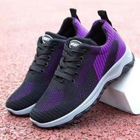 Fashion Shoes for Women Men Couples Women's Sport Shoes Spring New Mesh Breathable Casual Sneakers Fashion Light Ladies Running Shoes 36 black