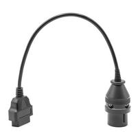 38 kontaktų į 16 kontaktų OBD OBD2 automobilio diagnostikos adapterio jungties kabelis perdavimo linija Mercedes-Benz automobiliams black
