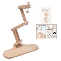 Wooden Embroidery Hoop 360Degree Rotated Adjustable Desktop Stand Cross Stitch Rack Frames Rings Adults Gifts Sewing 1