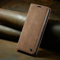 Dėl Coque Samsung A56 5G Odinis dėklas su magnetu Kortelių dėklas Knygos tipo dėklas Galaxy A55 A54 A34 A35 A25 A15 A16 A 55 56 A06 A36 A17 Dangtelis Galaxy A06 ruda