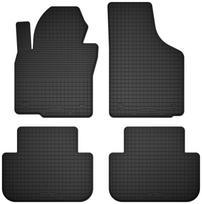 Rubber car mats, set of 4, universal for: Seat Alhambra II minivan (2010-2018)