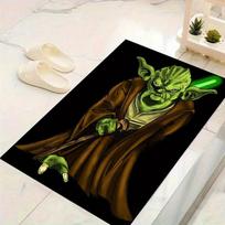1 vnt. Disney Žvaigždžių karai Yoda rašto kilimas Plotinis kilimas Neslystantis kilimas Skalbiamas rankomis Grindų kilimėlis Tinka svetainei, miegamajam, namų dekoravimui 60cm by 90cm brown