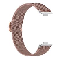 Scrunchie for HUAWEI watch fit 4 pro 3 strap smartwatch accessories sport nylon Loop bracelet correa HUAWEI watch fit3 4 band Huawei Fit 3 rožinės rožinės spalvos